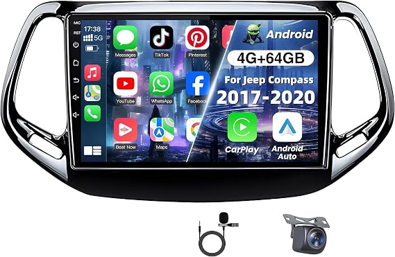 Android 13 Car Radio Stereo for Jeep Compass 2017-2020