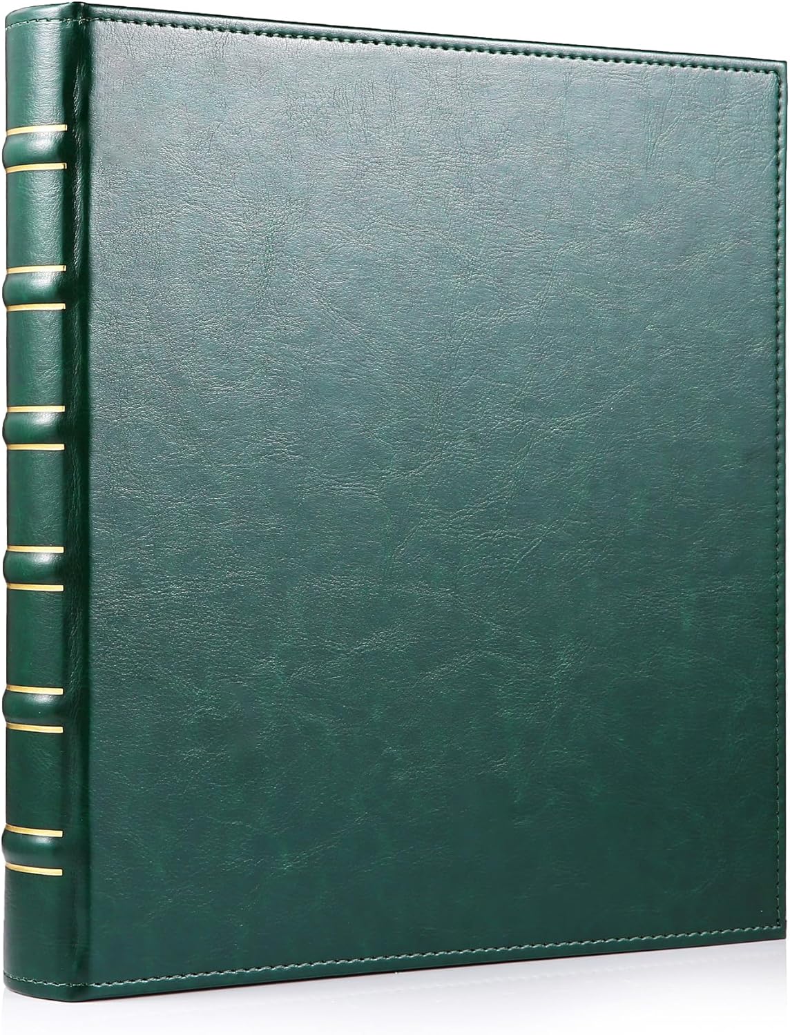 WOT I Deluxe Trading Card Binder, 540 Pockets Collectible Card Binder Sleeves, Refillable Leather 3 Ring Binder with Double Sided Pockets for Holding Cherished Cards - Green