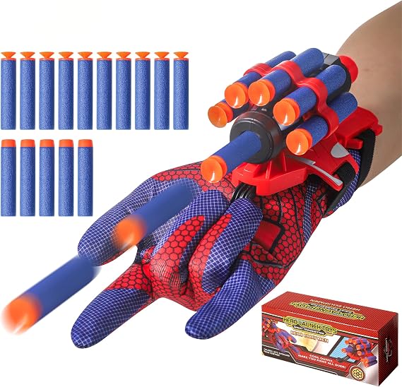 AIUAZA Shooting Toy Role Play Launcher for Children with Gloves Wrist Fire Toy Dressing Toy for Children for 6+ Years