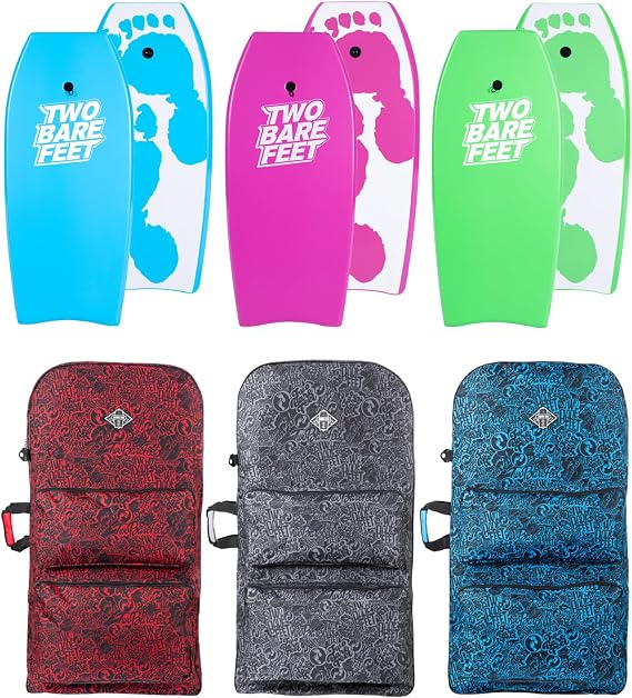 Two Bare Feet 42" Bodyboard Bundle - 2 x 42 'Future Print' Bodyboards of your choice + Premium Carry Bag