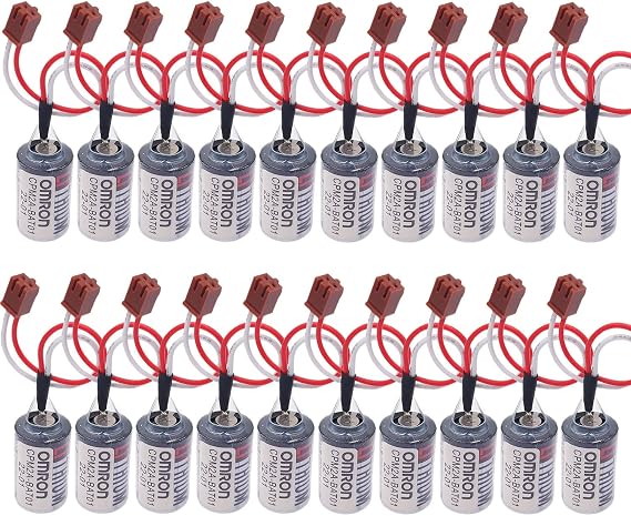 (Pack of 20) ER3V 3.6V Digital PLC Battery Compatible with Omron CPM2A-BAT01 Battery (Li-MnO2, 3.6V, 1000 mAh) High Capacity
