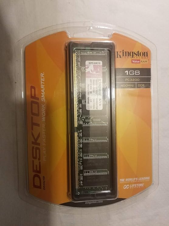 Kingston Technologies 1GB DDR SDRAM Desktop Memory (KVR400/1GR)
