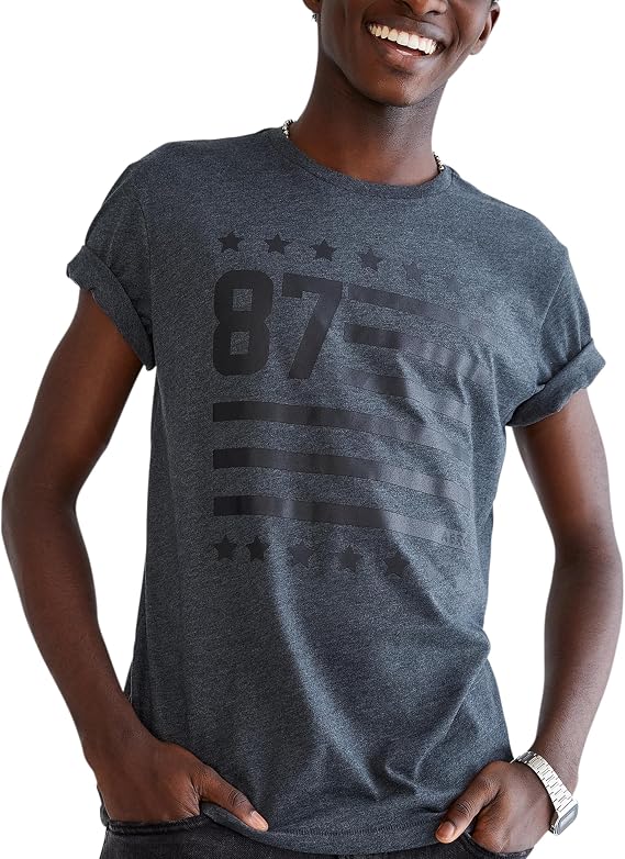 Aeropostale Men's Americana 87 Short Sleeve Tee