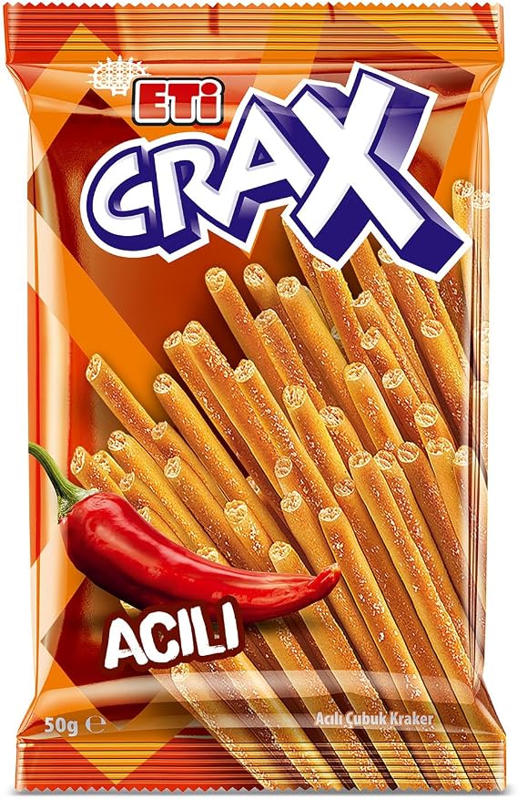 Eti Crax Acılı Çubuk Kraker 50 g x 20 Adet