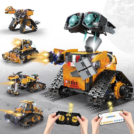 STEM Robot Building Kit, Educational Science Coding Robots Toy Building Set | 673 Piece APP/Remote Control Mech RC Robotics for Kids Ages 8-12,Birthday Gifts for Boys Age 8-14+