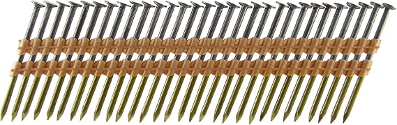 B&C Eagle A3X131/22 Round Head 3-Inch x .131 x 22 Degree Bright Smooth Shank Plastic Collated Framing Nails (500 per box)