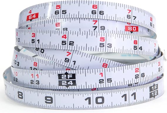 Kreg 12-Foot Self-Adhesive Measuring Tape - Left to Right Reading Bench Ruler - Stick On Precision Workshop Scale - KMS7724