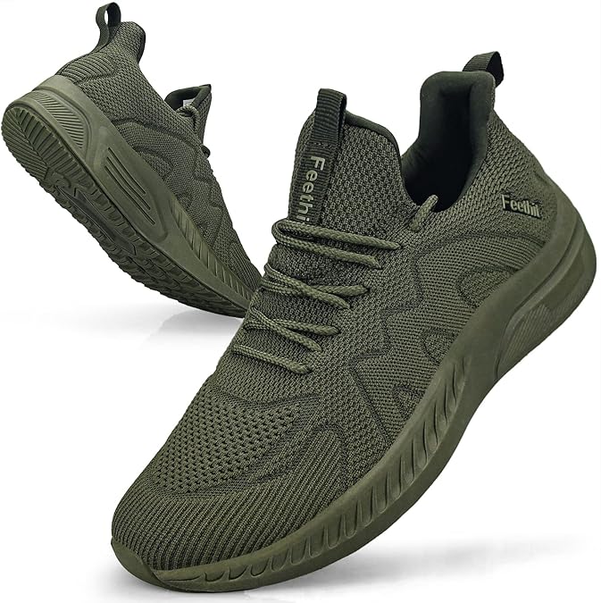 Feethit Trainers Men Running Shoes Sports Walking Gym Sneakers Outdoor