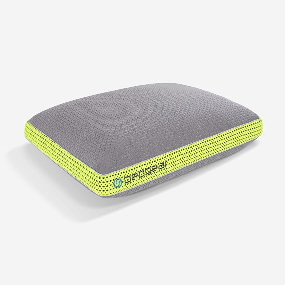 Bedgear Multi-Position Performance Pillow, Medium Soft Cooling Pillow for Back, Side & Stomach Sleepers - React Blend Fill, Breathable Airflow Design, Dri-Tec Moisture-Wicking Cover - Hypoallergenic