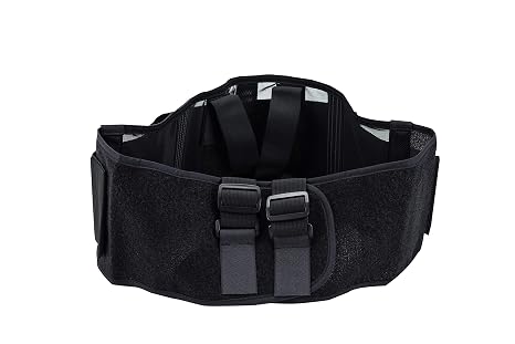 ObusForme Back Support Belt with Built-in Lumbar Support | Lower Back Brace | Breathable, Lightweight with Removable Adjustable Suspenders | Unisex (Medium/Large)