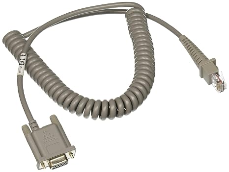 Datalogic Scanning 90A051891 Cable, RS-232, 9P, Female, Coiled, CAB-408, 6' Size