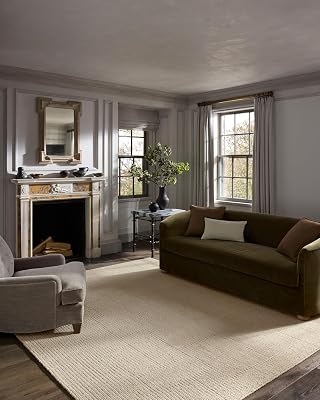 Loloi Jeremiah Brent Greenwich Collection GRN-01 Ivory 8-6 x 11-6 Area Rug