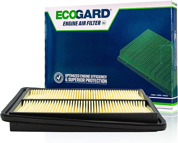 ECOGARD XA10423 Premium Engine Air Filter | Fits 2014-2020 Nissan Rogue 2.5L; 2017-2022 Rogue Sport 2.0L; 2014-2022 X-Trail 2.5L; 2017-2023 Qashqai 2.0L