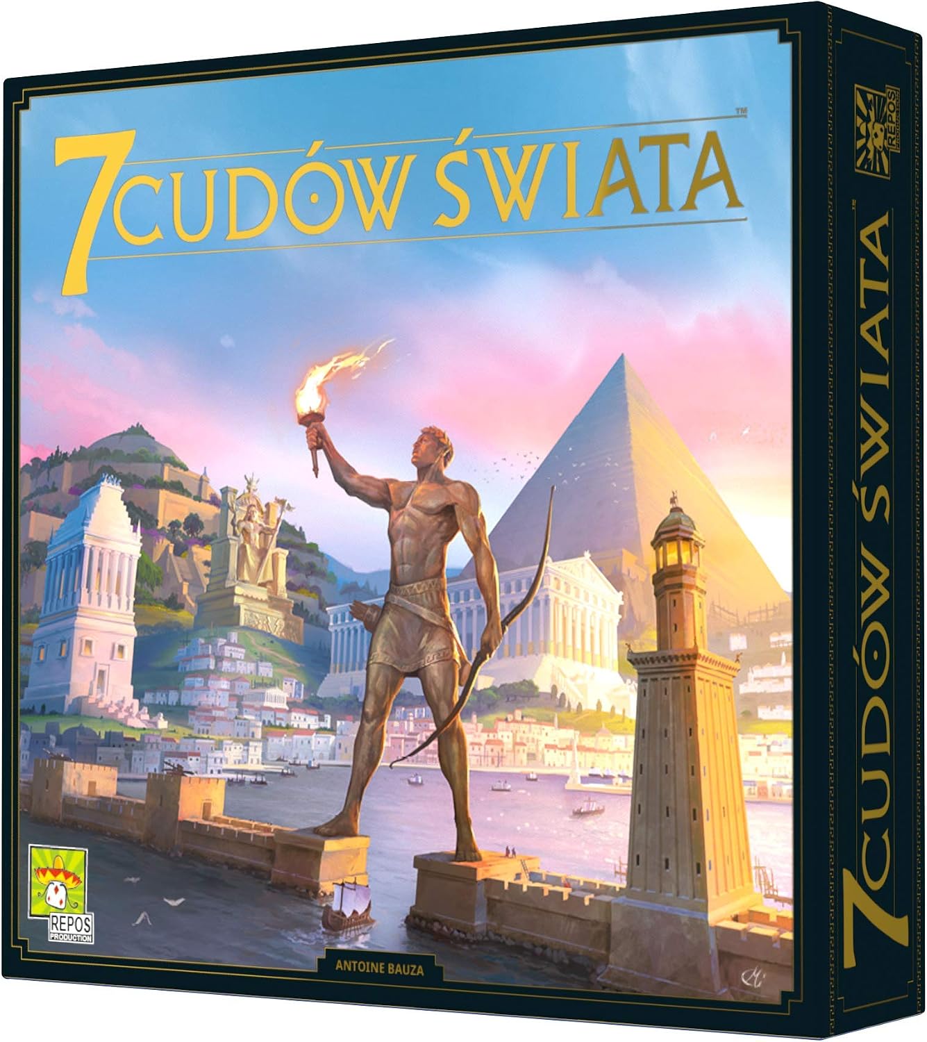Rebel 7 Wonders of the World Polish Edition 2020 | Board Game | Family Game | Age 10 | 3-7 Players | Playing Time 30 Minutes