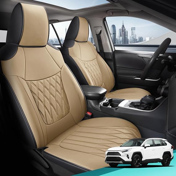 for Toyota RAV4 Custom Fit Leather Seat Covers Full Set