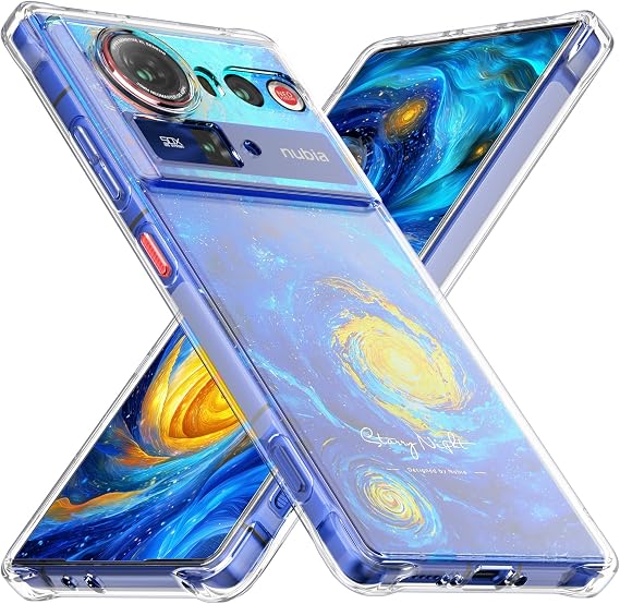 Cresee Case for Nubia Z80 Ultra, Clear Phone Cover with Reinforced Corner Bumper Camera Protection Slim Fit Shockproof Flexible TPU Case for Nubia Z80 Ultra - Transparent