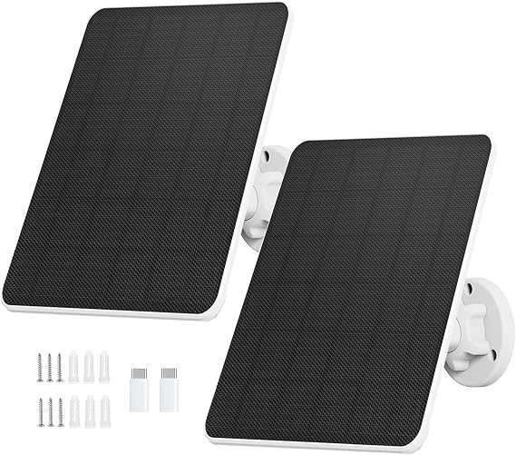 Solar Panel for Security Camera,6W Solar Charger for Security Cameras