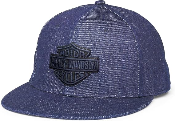 Harley-Davidson Men's Bar & Shield Denim Snapback, 97643-22VM