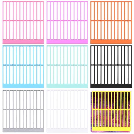 9Pcs Diamonds Painting Rulers 9 Colors Diamond Art Ruler, Reusable Art Alignment Tool for Diamond Painting Guide for Diamonds Painting Enthusiasts