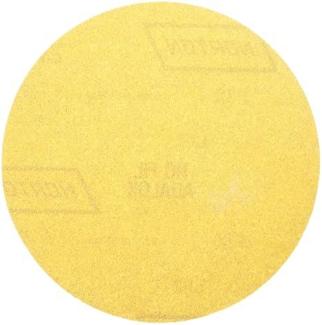 Norton Stick and Sand Paper Abrasive Disc, Aluminum Oxide, 6" Diameter, Grit 120 Fine (Pack of 5)
