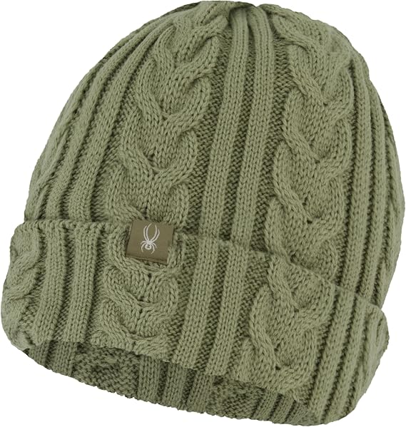 Spyder Women's Fleece Lined Cable Knit Beanie