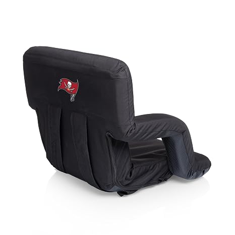 PICNIC TIME Black Green Bay Packers Ventura Seat Portable Recliner Chair,One Size,618-00-179-124-2