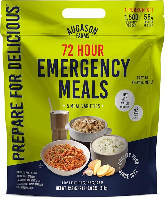 Augason Farms 72-Hour Be Ready Emergency Meal Kit,