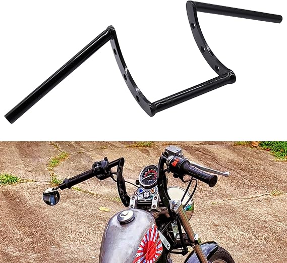 AnXin Motorcycle Z Handlebar 7/8" 22mm for Drag Bobber Chopper Cruisers