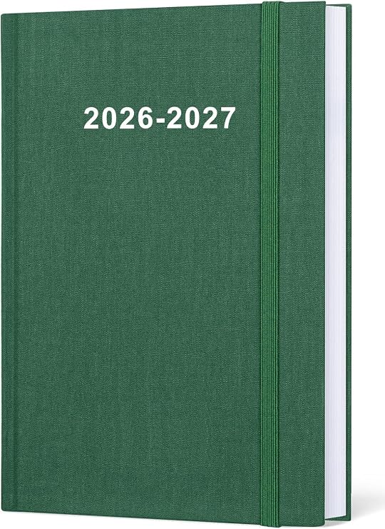 2026-2027 Planner - Weekly & Monthly Planner from July 2026 to June 2027, 5.8'' 8.3'' Agenda 2026-27 with Inner Pocket, Elastic Band, Hard Cover, Perfect Daily Organizer, Green