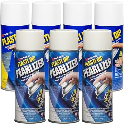 Bundle - 7 Pieces - Plasti Dip White Pearl Wheel Kit