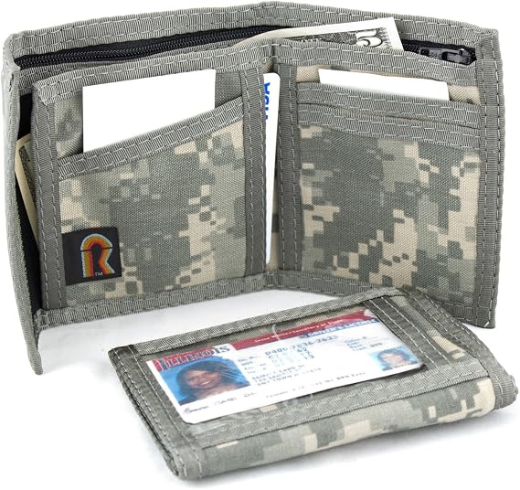 Original Bifold ID Window Hook n Loop Wallet - US Army ACU Digital Camouflage