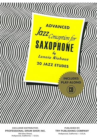 TRY1060 - Advanced Jazz Conception for Saxophone - 20 Jazz Etudes Book/CD