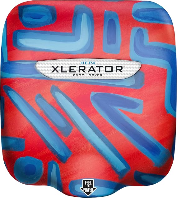XLERATOR Custom Cover Hand Dryer Taking A Risk XL-SI Automatic High Speed Hand Dryer with Electrostatic HEPA Filtration (eHEPA), Designed by Artists from Humanity Teen Artists, 110/120V