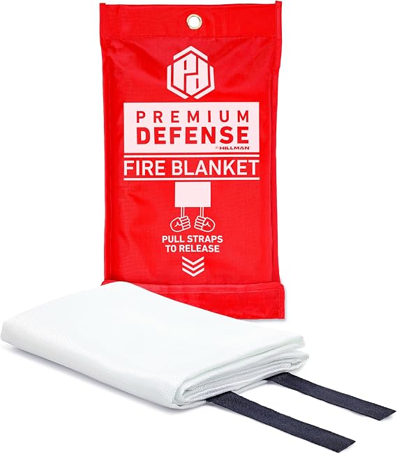 Big Time Products, Llc Premium Defense Fire Blanket, Emergency Fire Blanket, Fire Extinguisher, Flame Suppression, Fiberglass