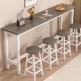 Multi-Purpose Counter Height Bar Table - Narrow Design for Small Spaces, Tall Pub Table for Kitchen Island, Living Room Sofa Table, or Hallway Entryway