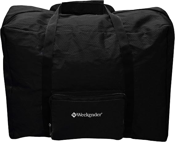 Weekender Packable Duffle Bag Black One Size