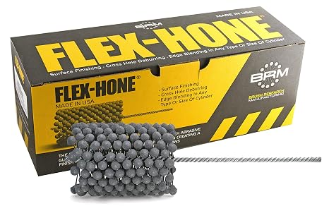 Brush Research GBD400600 Flex-Hone, 4" (102mm) Diameter, 600 Grit, Silicon Carbide, for Mild Steel, Stainless Steel Cast Iron and Softer Ferrous Materials
