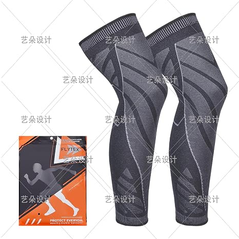 Flytex Full Leg Compression,Full leg sleeve long compression leg sleeve knee sleeve to protect legs for men and women basketball, arthritis cycling sports(2PCS) (XX-Large)
