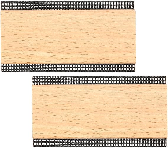 Boao 2 Pcs Wooden Sweater Comb Remove Pilling Double Edge Fabric Shaver