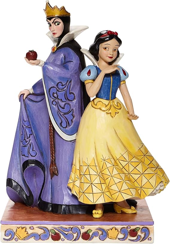 Enesco Jim Shore Disney Traditions Pamuk Prenses & Kötü Kraliçe Figürü 8008067, 21 cm, Çok Renkli