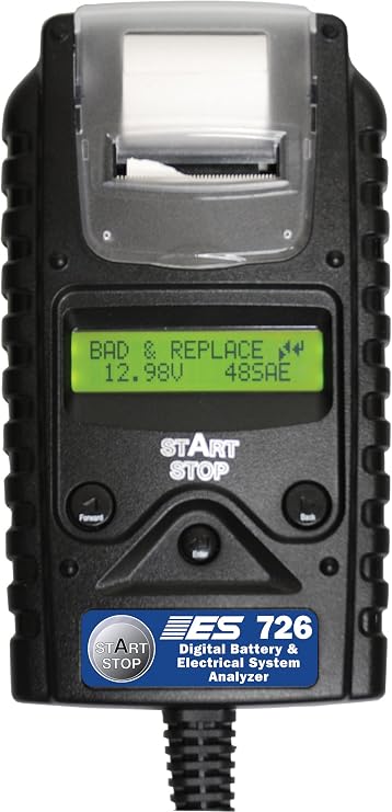 ESI ESI 726 Black 8" x 4.5" x 1.5" Digital Battery and Electrical System Analyzer