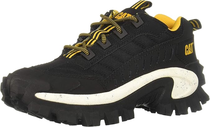 Cat INTRUDER Shoes Sneakers Men's Dad Shoes 10.0 - 10.8 inches 25.5 - 27.5 cm, Black///White, 3/12 UK Men/ 4/12 UK Women