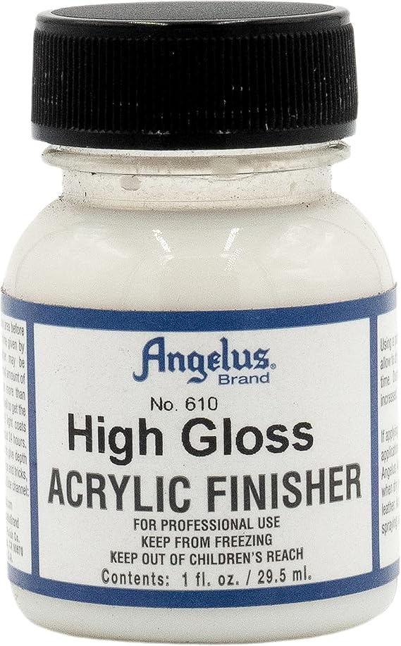 Angelus 610 High Gloss Acrylic Finisher, Clear
