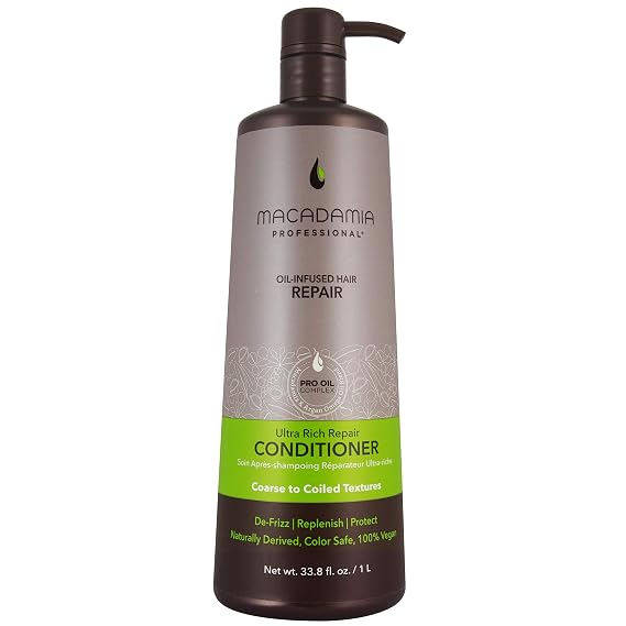 Macadamia Professional Ultra Rich Moisture Conditioner - Deep Hydrating Hair Care, Sulfate & Paraben Free Natural Organic Color-Safe with Pro Oil Complex, 10 fl oz
