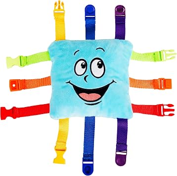 Buckle Toys - Bubbles Square - Learning Activity Toy - Develop Motor Skills and Problem Solving - Easy Travel Activities for Kids Toy