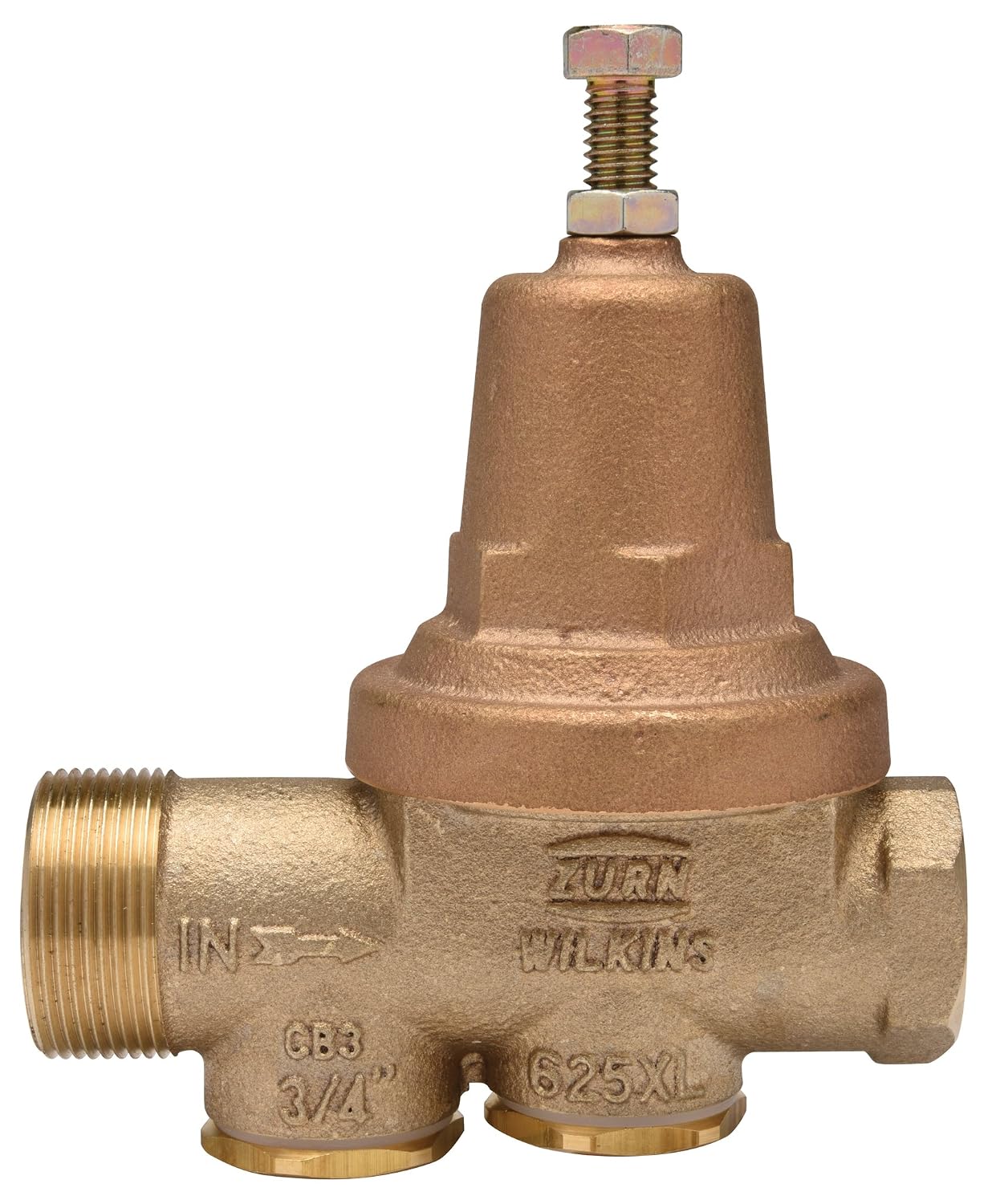 Zurn 1-625XLSULU Wilkins 1 Competitor Replacement Water Pressure Reducing Valve, Single Union Connection Less Assembly, 1 Regulator