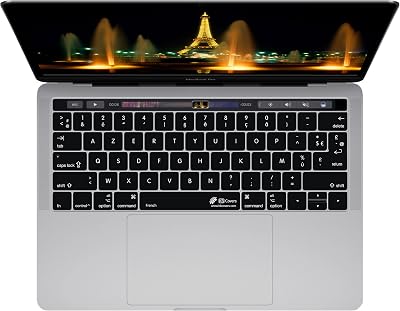 KB Covers French AZERTY ISO Keyboard Cover with MacBook Pro Touch Bar Late 2016 19104