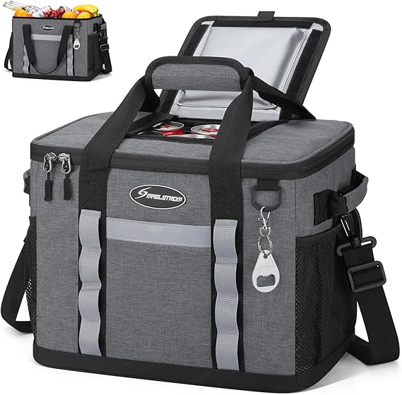 Maelstrom Soft Cooler Bag, 35/55/75 Can Beach Cooler with Flip-top Access | Lightweight, 5-layer Insulation, 12H Cold, Leakproof, Collapsible, Adjustable Strap, Perfect for Camping,Picnics,Work,Travel