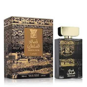 Lattafa Perfumes Qasaed Al Sultan for Unisex Eau de Parfum Spray, 3.4 Ounce