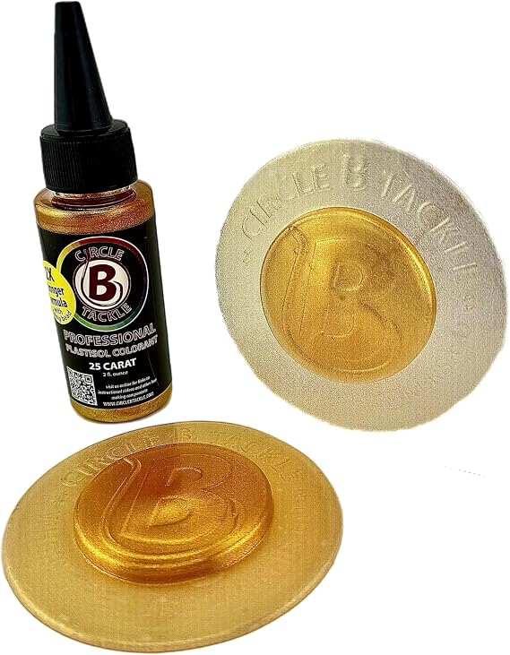 Soft Plastic Colorant 2 oz Make the Soft Plastic Fishing Lures You Want DIY Lure Making (CBT Colorant 2 oz - 25 Carat)